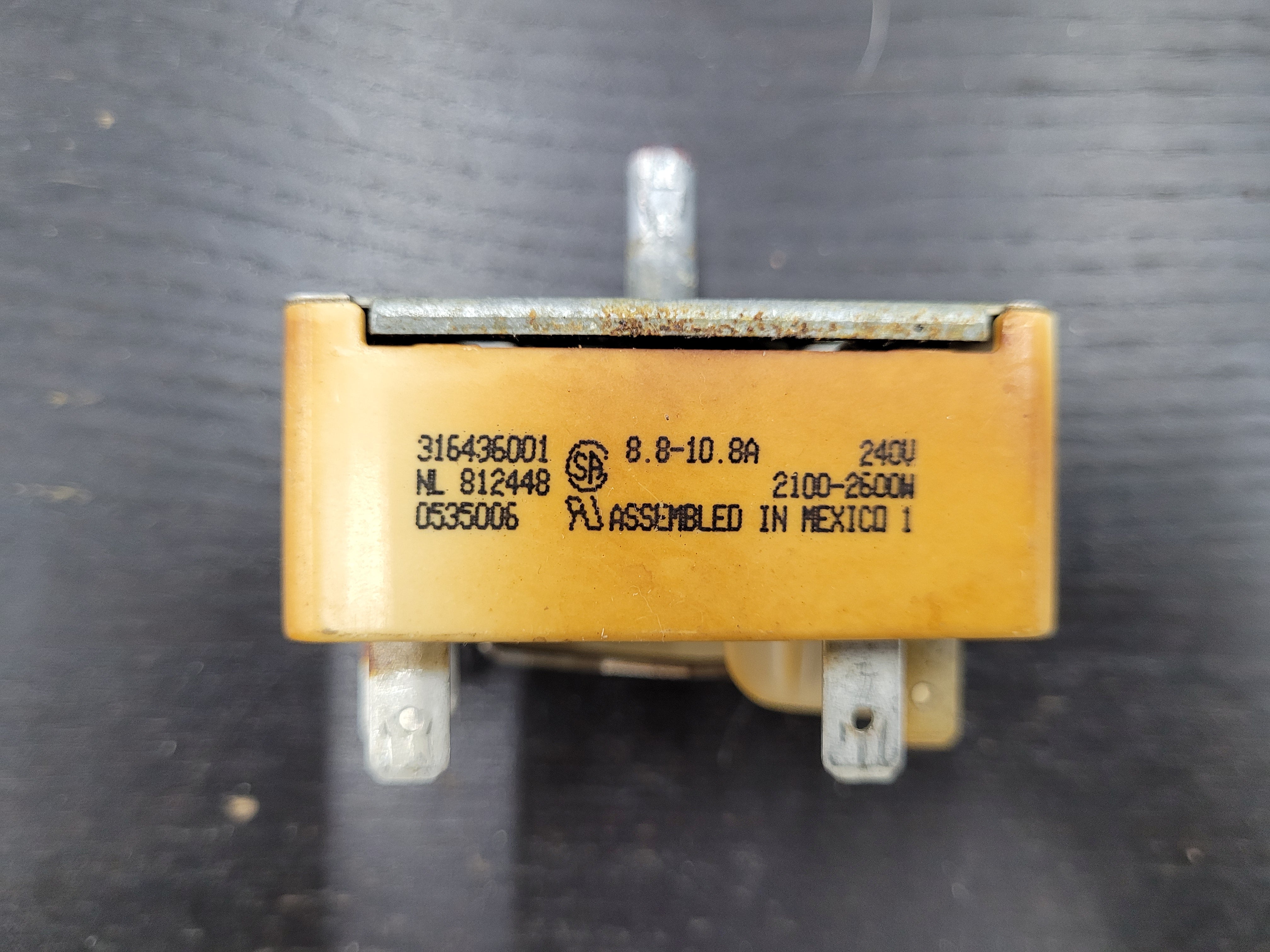 Frigidaire Stove Surface Element Control Switch 316436001 Frigidaire Stove Surface Element Control Switch 316436001